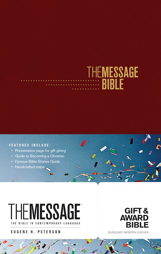 The Message Gift And Award Bible-Burgundy Softcover | SHOPtheWORD