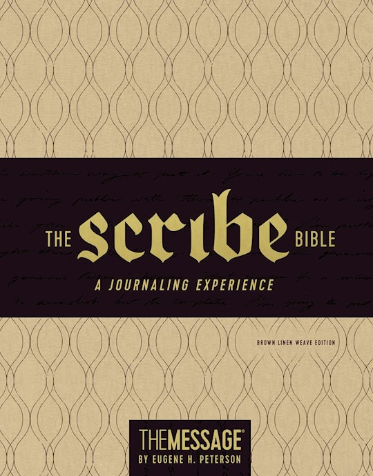 Shop The Word: The Scribe Bible Featuring The Message-Brown Linen Weave ...