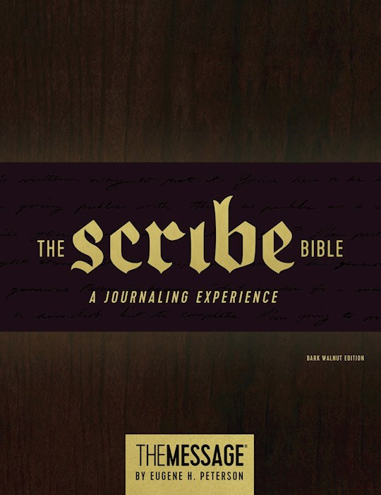 The Scribe Bible Featuring The Message-Dark Walnut Hardcover | SHOPtheWORD