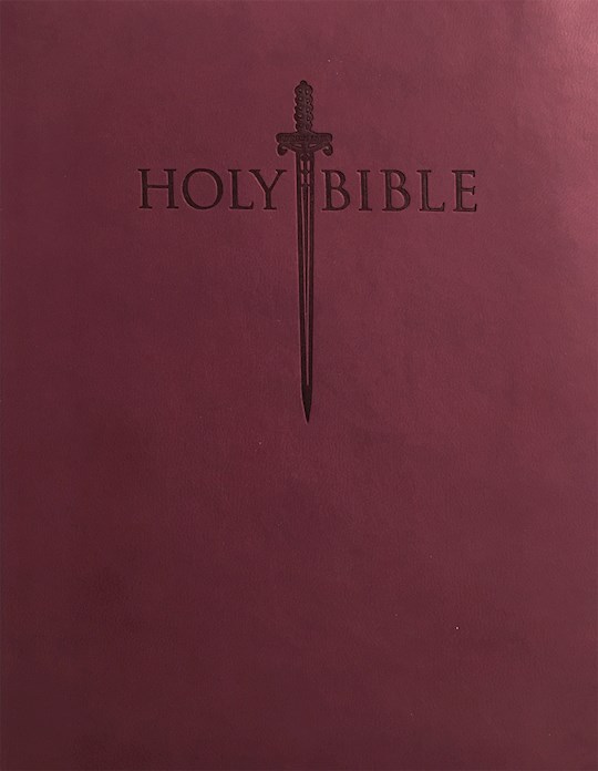 KJVER Sword Value Thinline Bible/Personal Size-Burgundy Ultrasoft | SHOPtheWORD