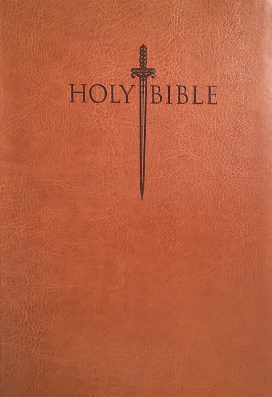 KJVER Sword Value Thinline Bible/Large Print-Tan Ultrasoft | SHOPtheWORD