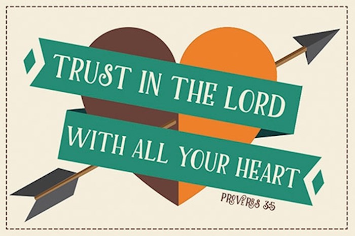 Cards-Pass It On-Trust In The Lord (Proverbs 3:5) (3