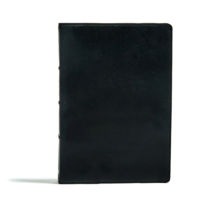 KJV Large Print Ultrathin Reference Bible-Premium Black Genuine Leather Indexed | SHOPtheWORD
