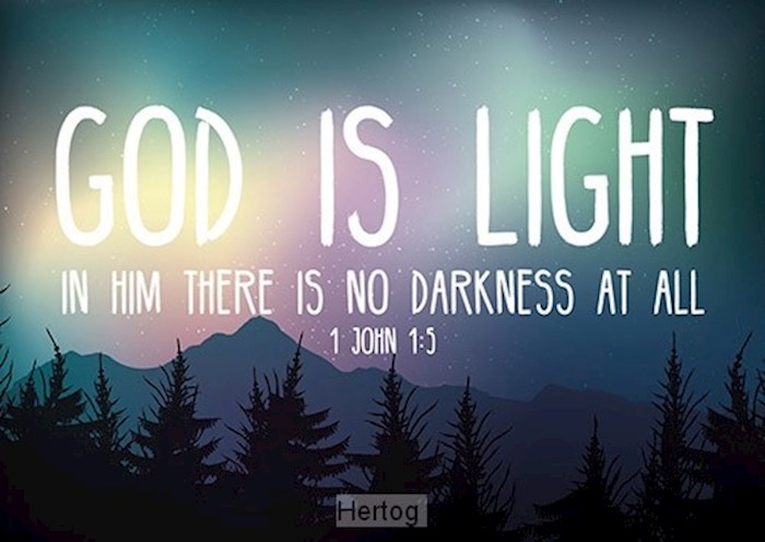 Postcard-God Is Light (6 x 4.25) (Pack Of 6) | SHOPtheWORD