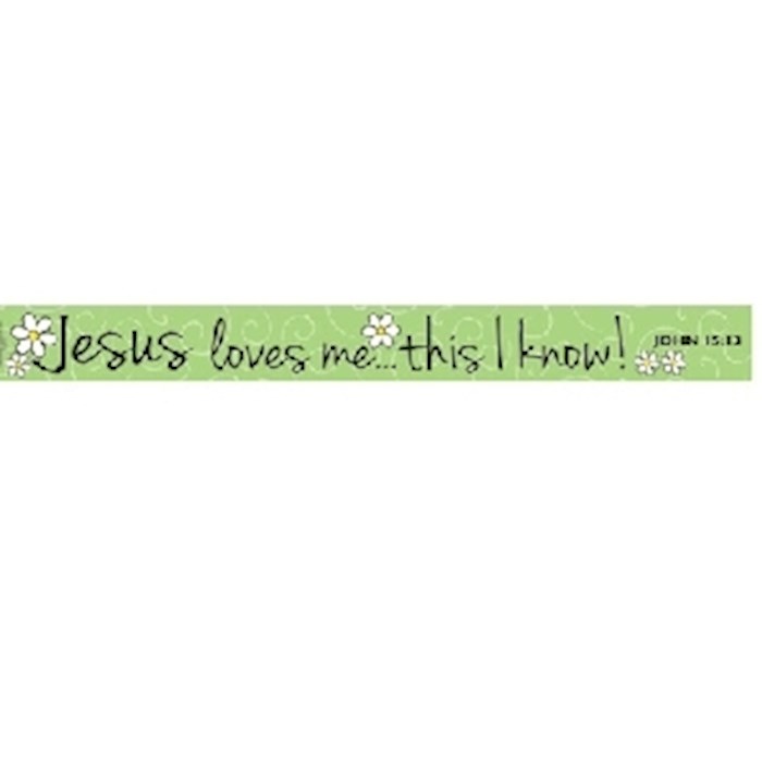 Magnet-Scripture Strips-Jesus Loves Me (7.5 x .75) | SHOPtheWORD