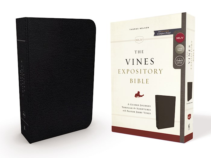 NKJV The Vines Expository Bible-Black Bonded Leather | SHOPtheWORD