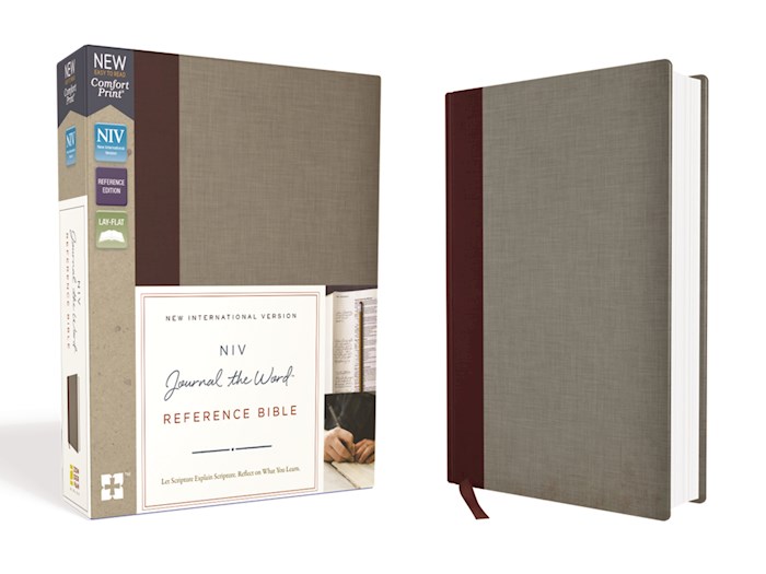 NIV Journal The Word Reference Bible-Burgundy/Gray Cloth Over Board (Not Available-Out Of Print) | SHOPtheWORD