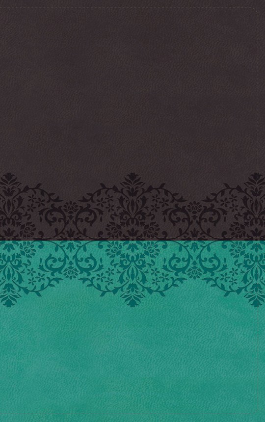 NIV Life Application Study Bible/Personal Size-Gray/Teal LeatherSoft Indexed | SHOPtheWORD