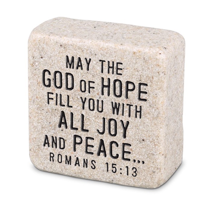 Plaque-Scripture Stone-Peace (#40701) | SHOPtheWORD