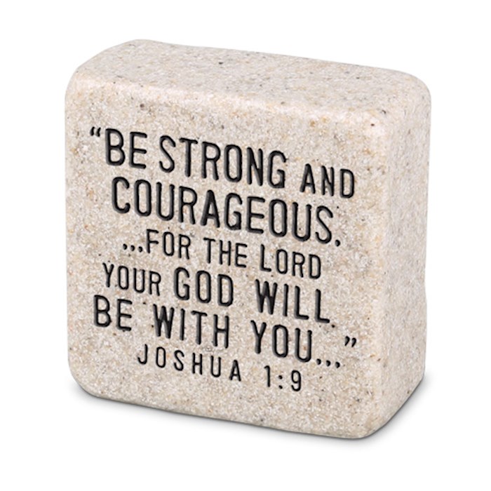 Plaque-Scripture Stone-Strength (#40704) | SHOPtheWORD