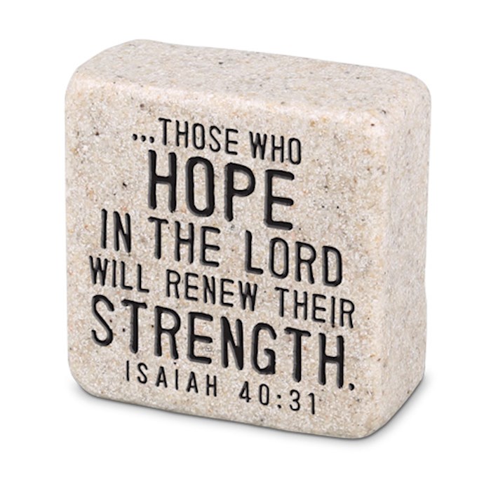 Plaque-Scripture Stone-Hope (#40705) | SHOPtheWORD