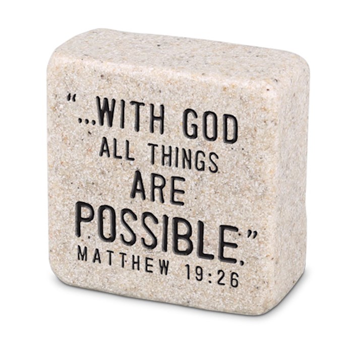 Plaque-Scripture Stone-Faith (#40709) | SHOPtheWORD