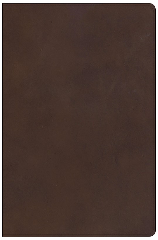 KJV Super Giant Print Reference Bible-Brown Genuine Leather Indexed | SHOPtheWORD
