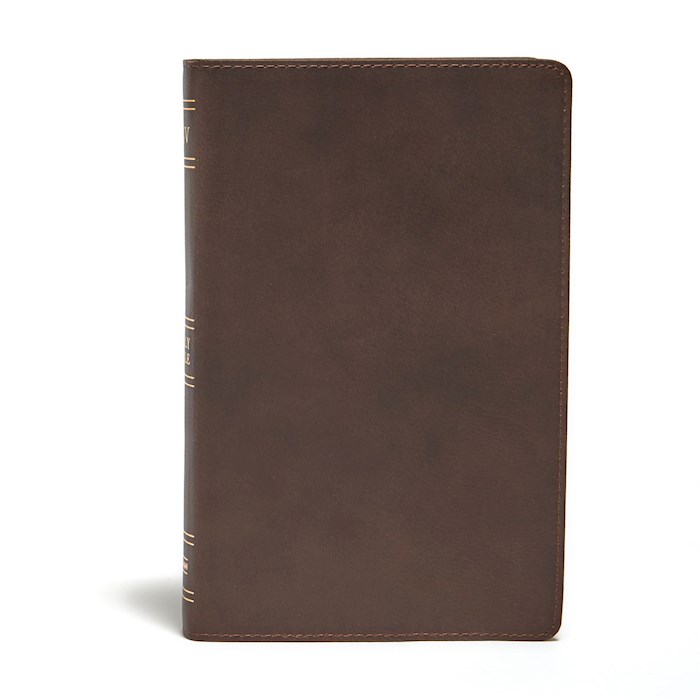 KJV Ultrathin Reference Bible-Brown Genuine Leather Indexed | SHOPtheWORD