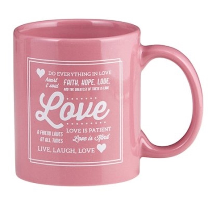 Mug-Love-Pink W/Gift Box (11 Oz) | SHOPtheWORD