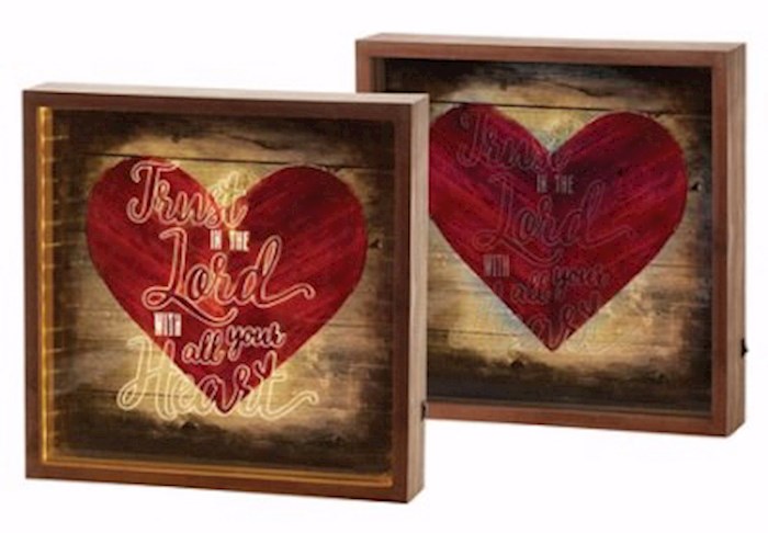 Light Box-Trust In The Lord-Proverbs 3:5 (11.75