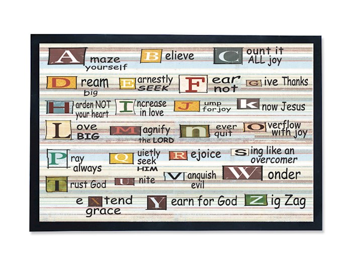 Doormat-Alphabet Faith (28