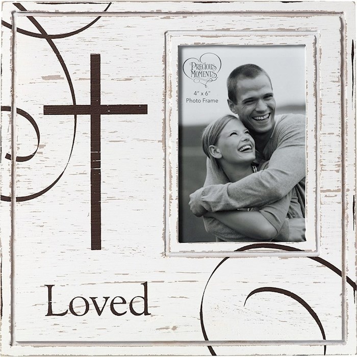 Photo Frame-Loved (Farmhouse Decor) (Holds 4 x 6 Photo) | SHOPtheWORD