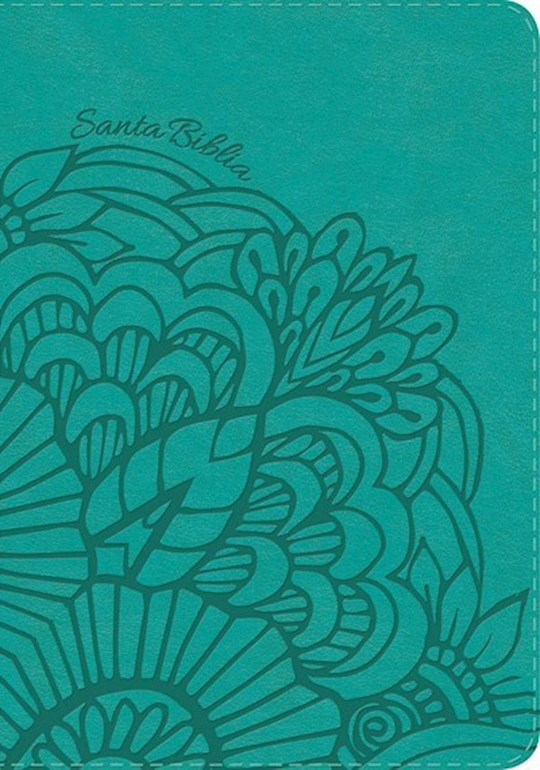 Span-NIV Hand Size Giant Print Bible (Biblia Letra Grande Tamano Manual)-Teal LeatherTouch (Not Available-Out Of Print) | SHOPtheWORD