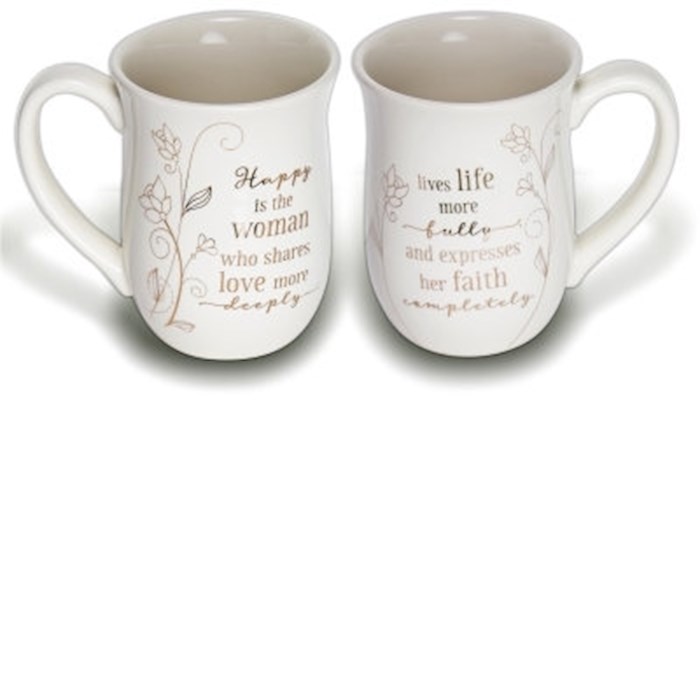 Mug-Happy Is The Woman | SHOPtheWORD