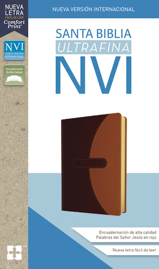 Span-NIV Ultrathin Bible (Comfort Print)-Brown Leathersoft | SHOPtheWORD