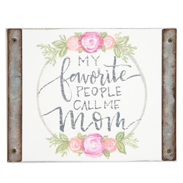 Wood Block Sign-Mom (5 x 7) | SHOPtheWORD