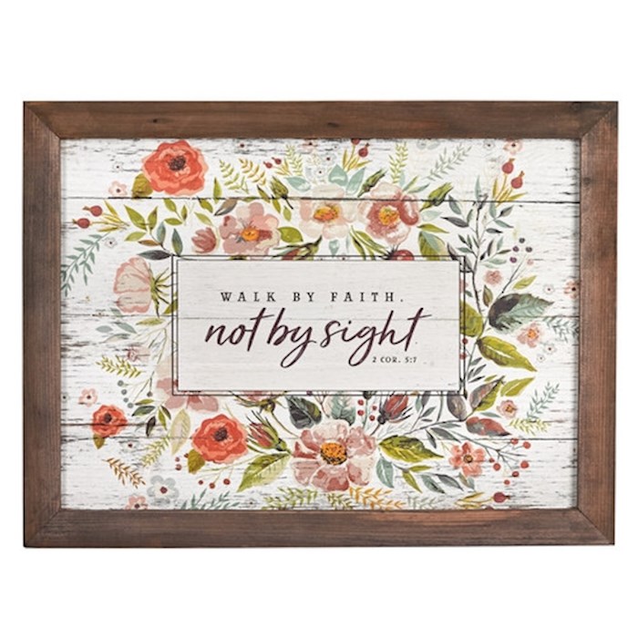 Wall Plaque-Walk by Faith | SHOPtheWORD