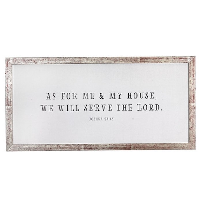 Wall Plaque-Me and My House | SHOPtheWORD