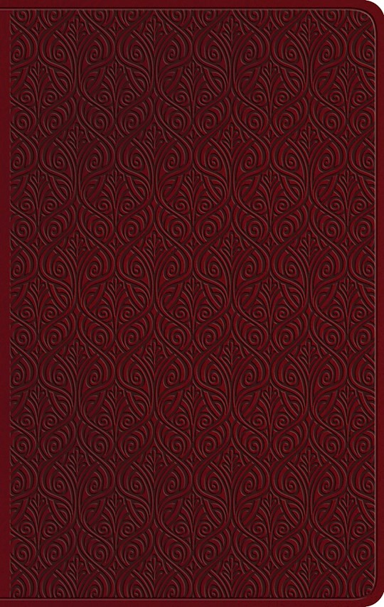 ESV Large Print Value Thinline Bible-Ruby Vine Design TruTone (Not Available-Out Of Print) | SHOPtheWORD