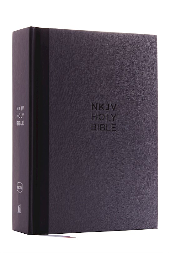 NKJV Compact Single-Column Reference Bible (Comfort Print)-Charcoal Hardcover | SHOPtheWORD