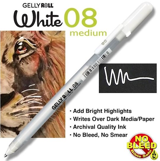 Pen-Gelly Roll Classic (08) Medium-White | SHOPtheWORD
