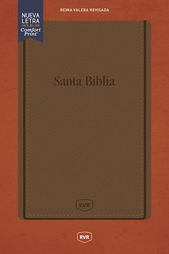 Span-RVR 1977 Large Print Handy Size Bible (Comfort Print)-Brown Leathersoft | SHOPtheWORD