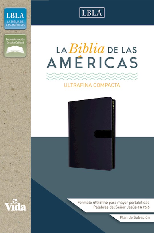 Span-LBLA Thinline Compact Bible-Navy Blue LeatherSoft w/Zipper | SHOPtheWORD