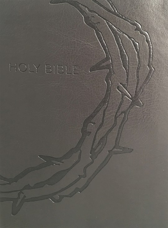 KJVER Sword Study Bible/Personal Size Large Print-Designer Charcoal Ultrasoft-Crown Of Thorns | SHOPtheWORD