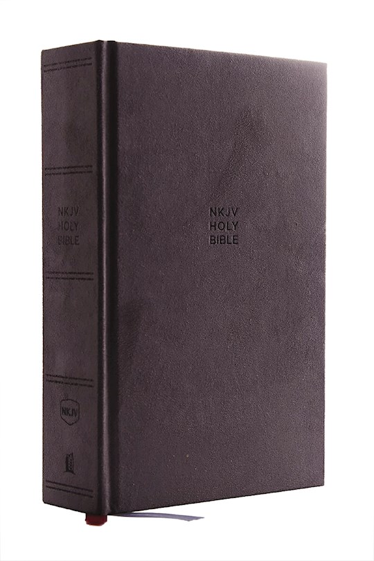 NKJV Single-Column Reference Bible (Comfort Print)-Gray Cloth Over Board | SHOPtheWORD
