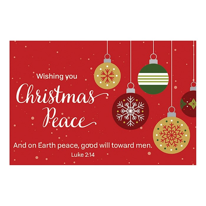 Cards-Pass It On-Wishing You Christmas Peace (Ornaments) (3