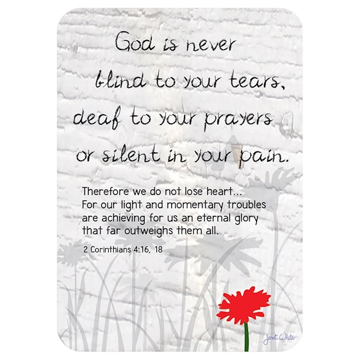Verse Card-God Is Never Blind to Your Tears (2.5