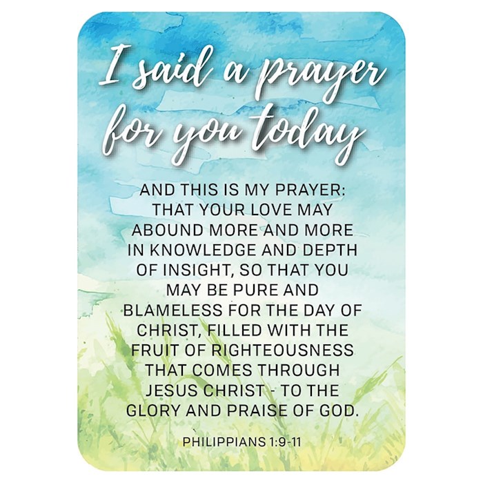 Verse Card-I Said A Prayer For You Today (2.5