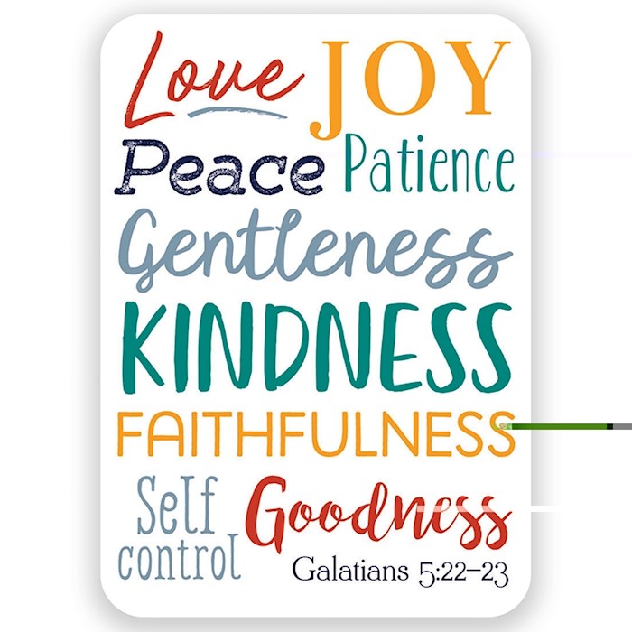 Verse Card-Fruit Of The Spirit (2.5