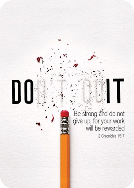 Verse Card-Don't Quit/Pencil (2.5