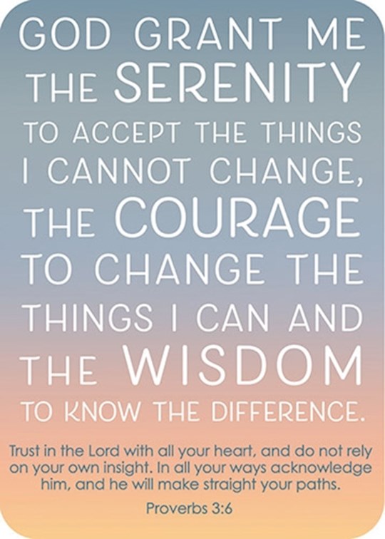 Verse Card-Serenity Prayer (2.5