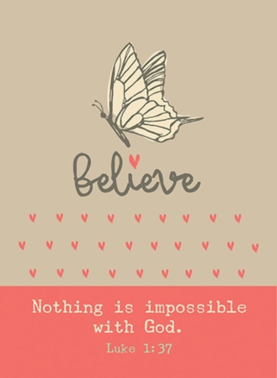 Verse Card-Believe-Nothing Is Impossible With God (2.5