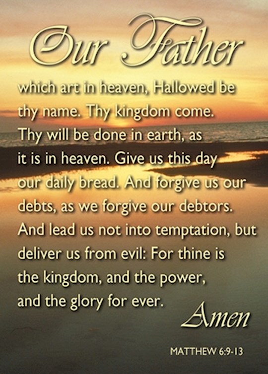 Verse Card-Our Father (Sunset) (2.5
