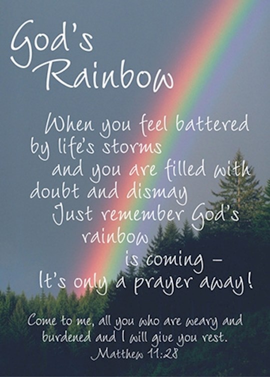 Verse Card-God's Rainbow (2.5