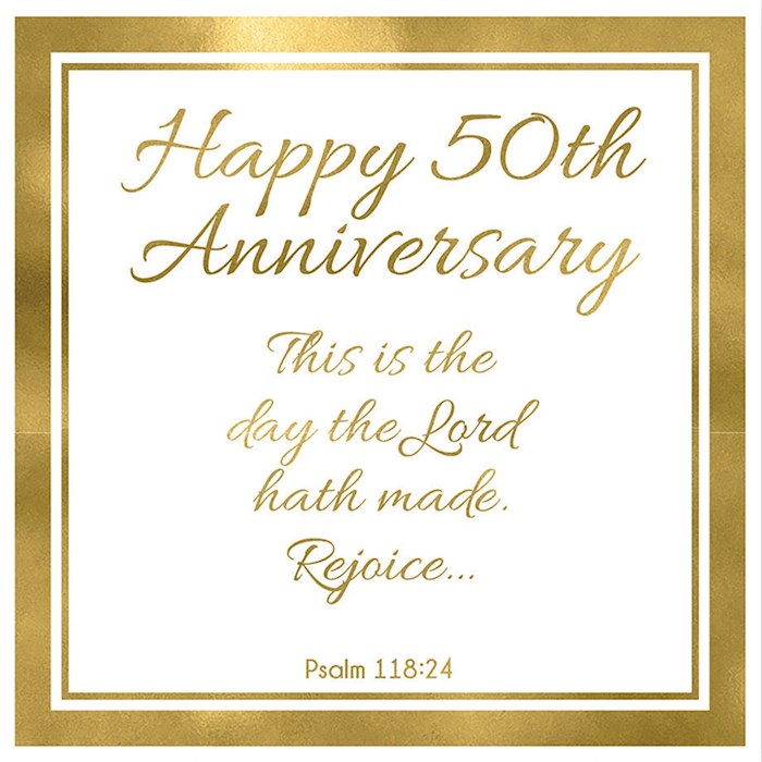 Cards-Gift-50th Anniversary (Psalm 118:24) (3