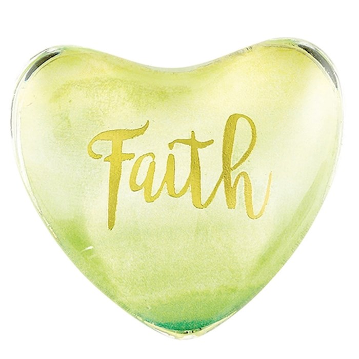 Magnet-Glass Heart-Faith (1.75