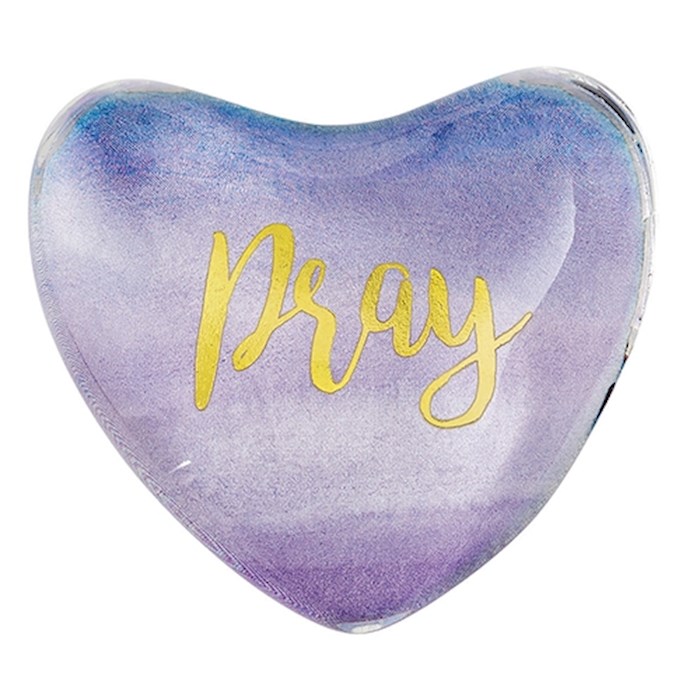 Magnet-Glass Heart-Pray (1.75