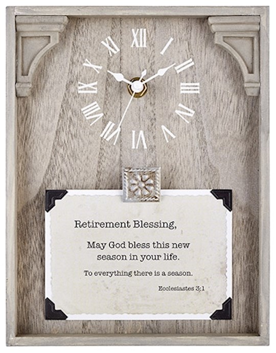 Clock-Framed Tabletop-Retirement (Ecclesiastes 3:1) (7
