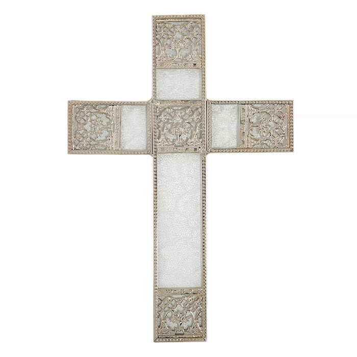 Cross-Spiritual Harvest-Wall-Silver (6.75