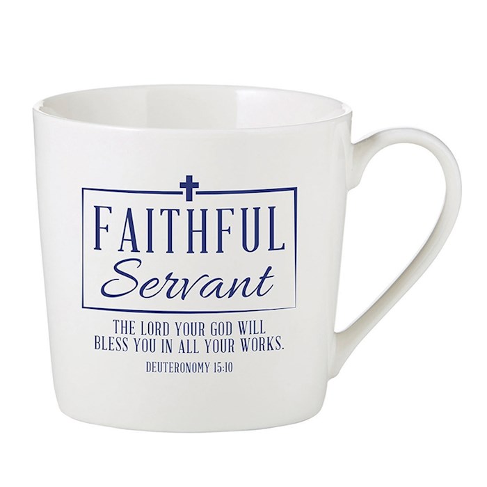 Mug-Cafe-Faithful Servant (14 Oz) | SHOPtheWORD